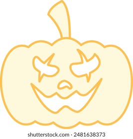 Pumpkin Face Icon - Capturing the Spirit of Halloween with a Playful and Spooky Expression