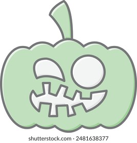 Icono de la cara de calabaza - Capturar el espíritu de Halloween con una expresión juguetona y espeluznante