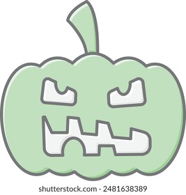 Pumpkin Face Icon - Capturing the Spirit of Halloween with a Playful and Spooky Expression