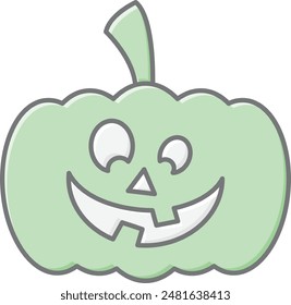 Pumpkin Face Icon - Capturing the Spirit of Halloween with a Playful and Spooky Expression