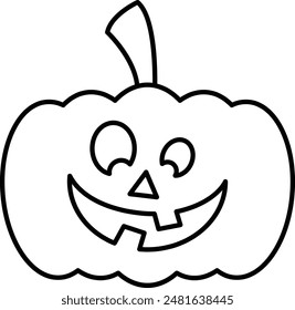 Pumpkin Face Icon - Capturing the Spirit of Halloween with a Playful and Spooky Expression