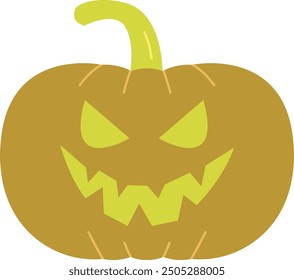 Kürbis Gesicht Symbol und Illustration für Halloween und festlich-Themen Designs