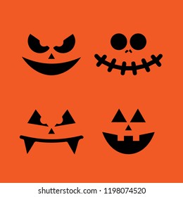 Pumpkin faces creepy