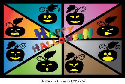Pumpkin faces for Halloween