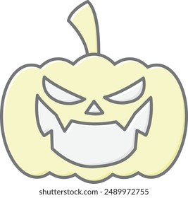 Pumpkin Faces Icon - Showcasing Carved Halloween Expressions