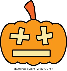 Pumpkin Faces Icon - Showcasing Carved Halloween Expressions