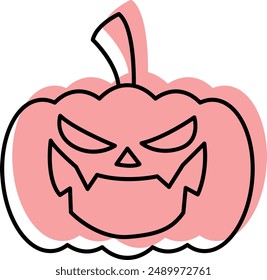 Pumpkin Faces Icon - Showcasing Carved Halloween Expressions