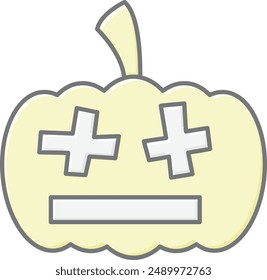 Pumpkin Faces Icon - Showcasing Carved Halloween Expressions