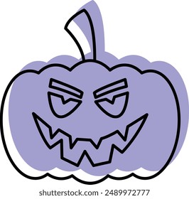 Pumpkin Faces Icon - Showcasing Carved Halloween Expressions