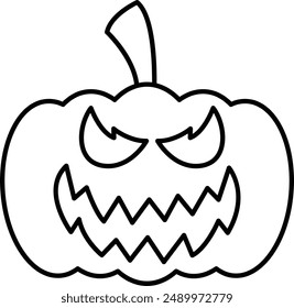 Pumpkin Faces Icon - Showcasing Carved Halloween Expressions