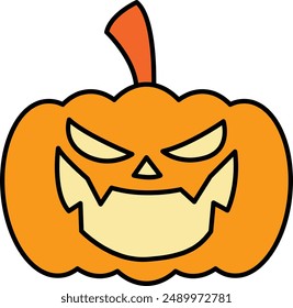 Pumpkin Faces Icon - Showcasing Carved Halloween Expressions