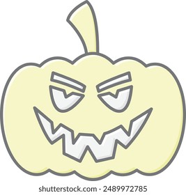 Pumpkin Faces Icon - Showcasing Carved Halloween Expressions