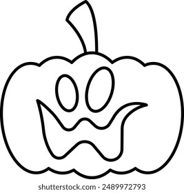 Pumpkin Faces Icon - Showcasing Carved Halloween Expressions