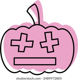 Pumpkin Faces Icon - Showcasing Carved Halloween Expressions