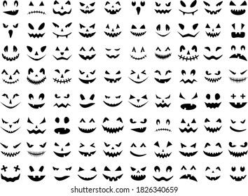 Pumpkin faces, Spooky pumpkin smile, Halloween ghost faces