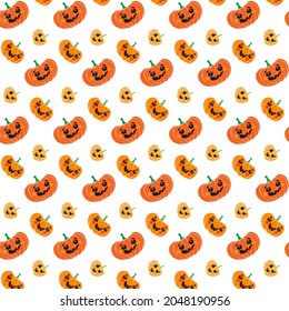 Pumpkin Family Pattern. You can use it wherever you need a vector image. For example for printing, for design, crafts, fabric, cards, wallpaper and more.
