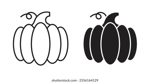 Pumpkin Filled flat icons set for apps and web ui designs.
