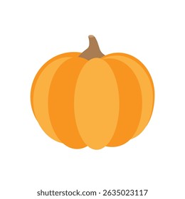 Ilustración vectorial plana de la historieta de la calabaza
