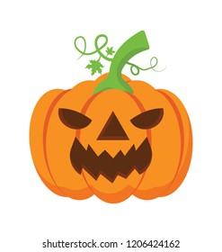 Pumpkin flat colored icon