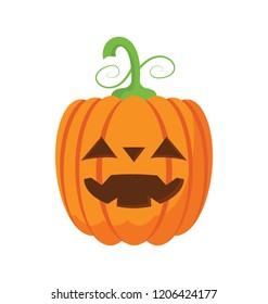 Pumpkin flat colored icon