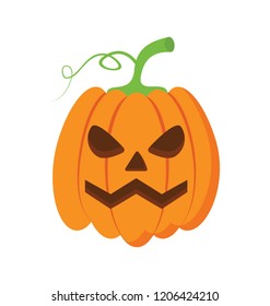 Pumpkin flat colored icon