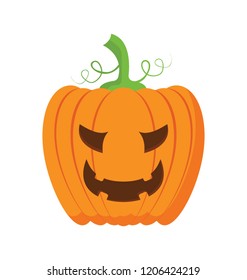 Pumpkin flat colored icon