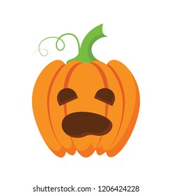 Pumpkin flat colored icon