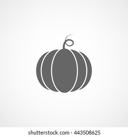 Pumpkin Flat Icon On White Background