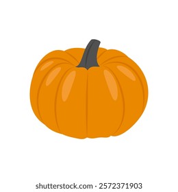 Pumpkin Flat Icon, Vector illustration