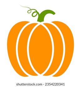 Pumpkin flat icons on a white background