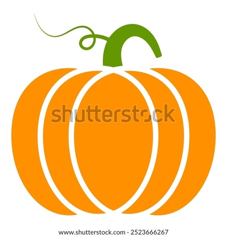 Pumpkin flat icons on a white background