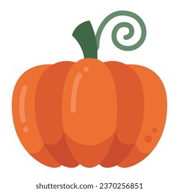 pumpkin flat icon,vector and illustration