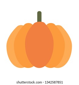 Pumpkin flat illustration. Home, travel and lifestyle series