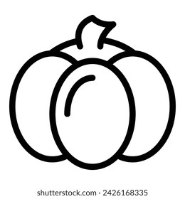 Pumpkin frappe icon outline vector. Fall spice. Season food