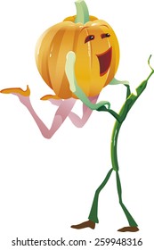Pumpkin and french bean dance rock