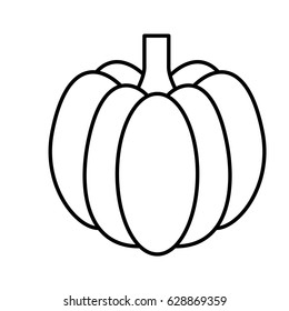 pumpkin fresh vegetable icon