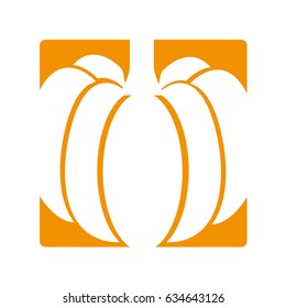 pumpkin fresh vegetable icon