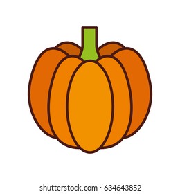 pumpkin fresh vegetable icon