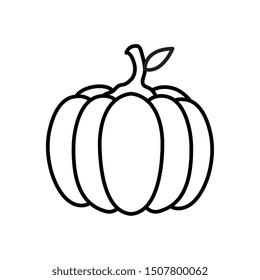 pumpkin fresh vegetable isolated icon