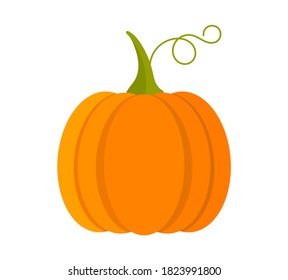 Pumpkin fruit fall symbol. Vector illustration.