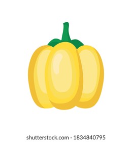 diseño de ícono de fruta de calabaza, tema de comida orgánica saludable Ilustración vectorial