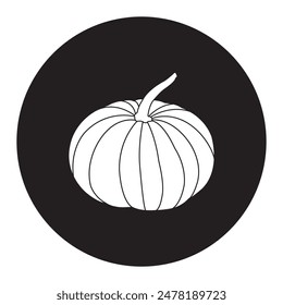 pumpkin fruit icon vector illustration design