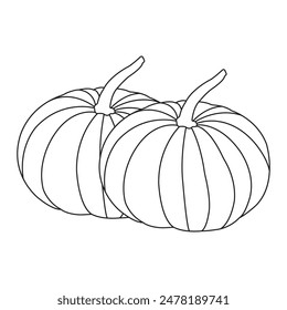 diseño de Ilustración vectorial de icono de fruta de calabaza