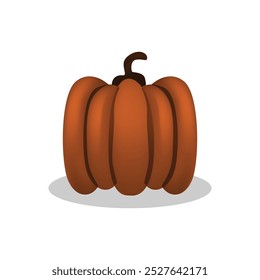 Vector realista de la ilustración de la fruta de calabaza