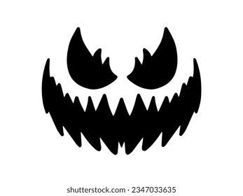 Pumpkin or Ghost Halloween Scary Face