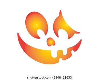 Calabaza o fantasma Halloween Cara aterradora