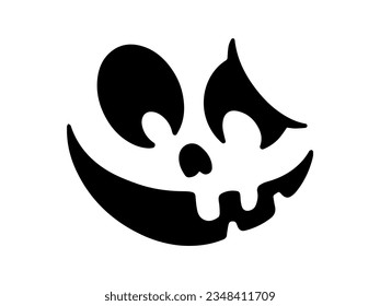 Pumpkin or Ghost Halloween Scary Face
