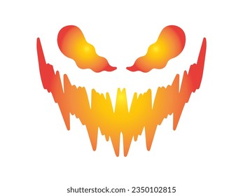 Calabaza o fantasma Halloween Cara aterradora