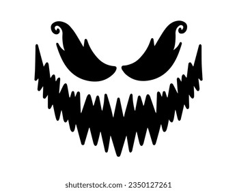 Pumpkin or Ghost Halloween Scary Face