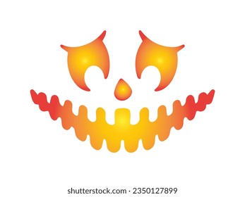 Pumpkin or Ghost Halloween Scary Face